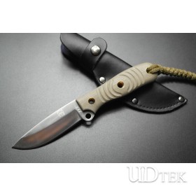 Hand made Wolf small straight outdoor knife high-hardness hunting camping survival legging army knife UD05084 